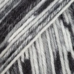 Włóczka skarpetkowa Drops Fabel 905 / pieprz i sól / print