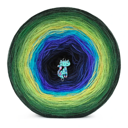 KOKONEK_Merino 9K 19 GOTOWY - Butelkowa zieleń/malachit/zieleń/jasna zieleń/ limetka/turkus/szafir/granat/czerń, 3 nitki, 1400 m, 300 g