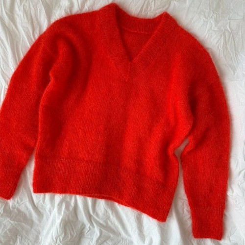 Wzór PetiteKnit / Stockholm Sweater V-Neck - w języku angielskim