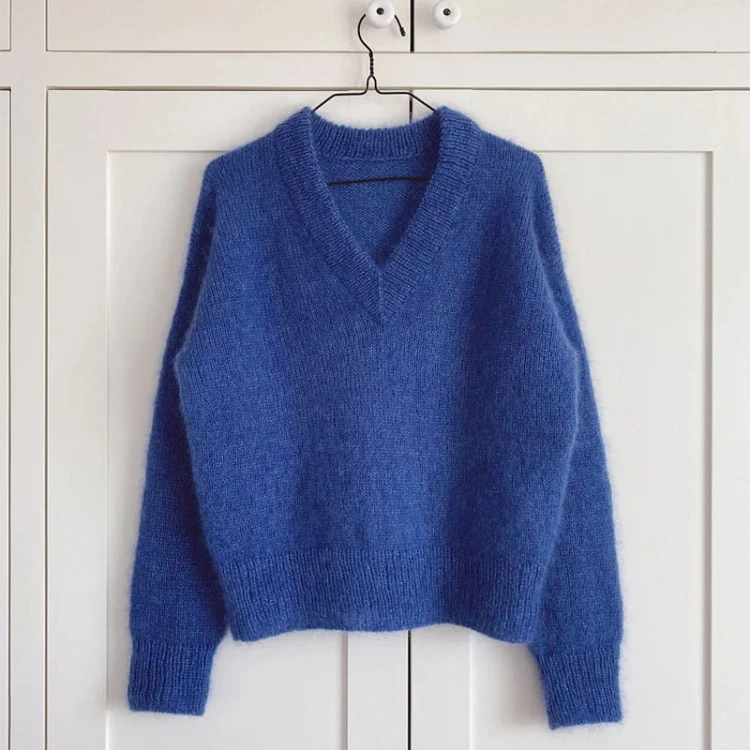 Wzór PetiteKnit / Stockholm Sweater V-Neck - w języku angielskim