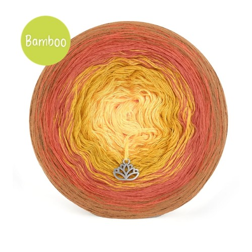 KOKONEK Bamboo BB92 - Toffi/rudy/musztarda/słoneczny / 4 nitki / 1200 m / 240 g - GOTOWY