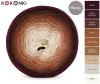 KOKONEK Merino 9K 21 - Wino/wino melanż/miedź melanż/toffi/ciepły brąz/karmel melanż/ciepły beż/jasny beż/krem / 3 nitki / 1400 m / 300 g