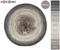KOKONEK Merino 9K 23 - Ciemny szary/średni szary/szary melanż/jasny szary/safari/lniany/popielaty (nowy)/cappuccino/orzech melanż / 3 nitki / 1400 m / 300 g