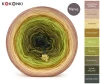 KOKONEK Merino 9K 29 - Zgaszona morela/ciepły beż/ptysiowy/musztarda/limetka/oliwka/guacamole/khaki melanż/ciemne khaki / 3 nitki / 1400 m / 300 g