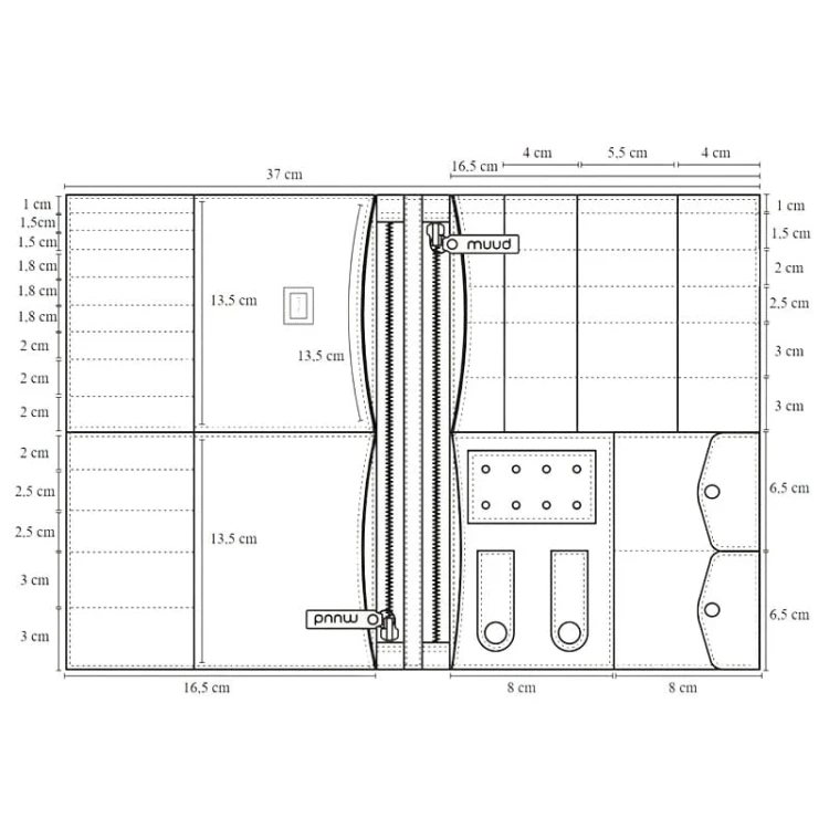 Etui / organizer Muud / skórzany / Billie Whisky