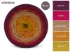 KOKONEK Merino 857 - Burak/rubin/ciemny beż/miodowy/złoty