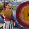 KOKONEK Merino 857 Trinity 2 - Burak/rubin/ciemny beż/miodowy/złoty