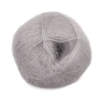 Włóczka Mohair by Canard Brushed Lace 3079 / jasny szary