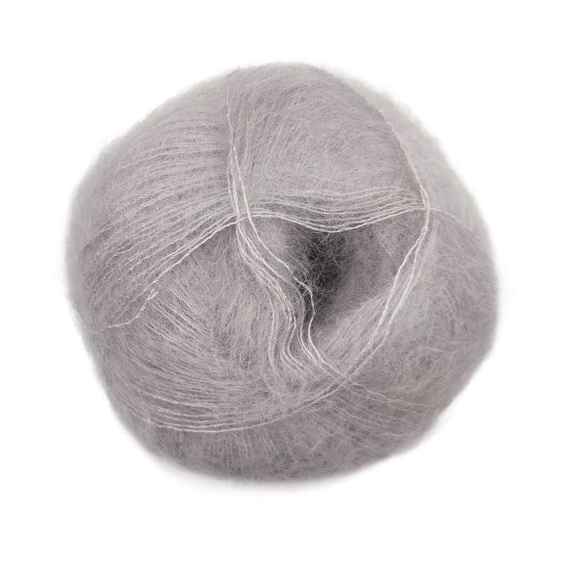Włóczka Mohair by Canard Brushed Lace 3079 / jasny szary