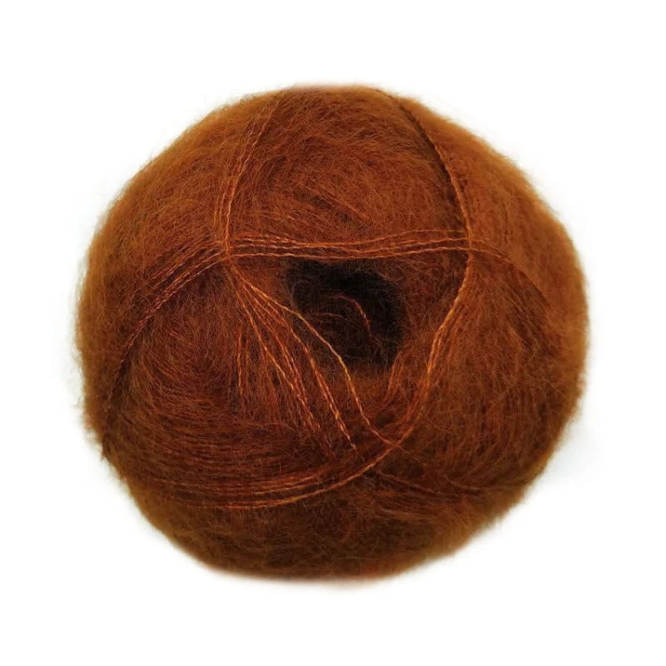 Włóczka Mohair by Canard Brushed Lace 3048 / rudy