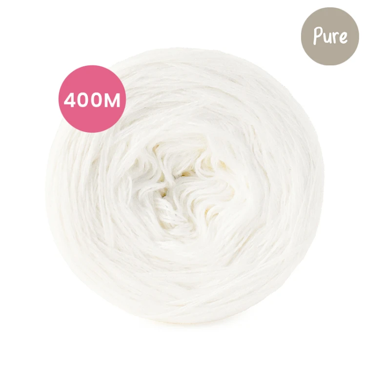 KOKONEK Pure Mono jeden kolor - krem / 400 m