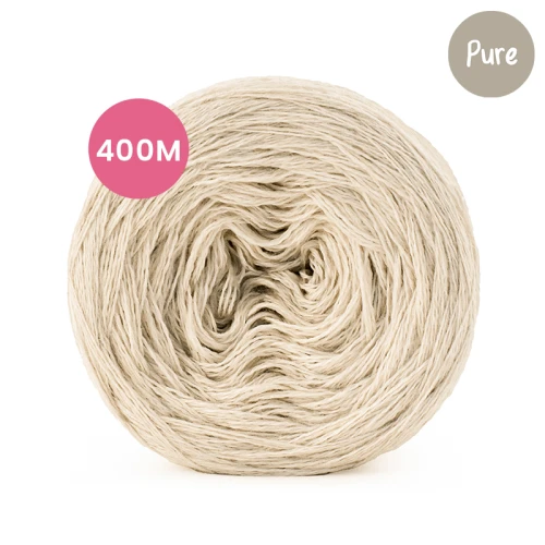 KOKONEK Pure Mono jeden kolor - ciepły beż / 400 m