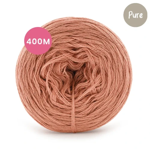 KOKONEK Pure Mono jeden kolor - morela / 400 m