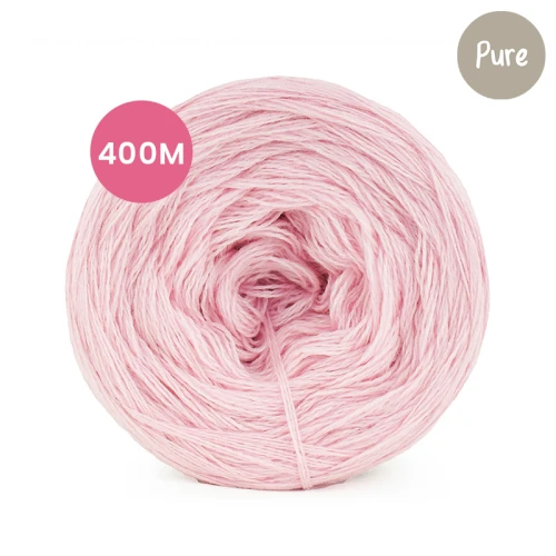 KOKONEK Pure Mono jeden kolor - jasny róż / 400 m