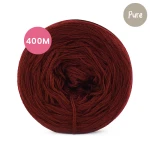KOKONEK Pure Mono jeden kolor - bordo / 400 m