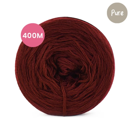 KOKONEK Pure Mono jeden kolor - bordo / 400 m