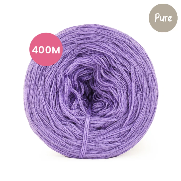 KOKONEK Pure Mono jeden kolor - jasny fiolet / 400 m
