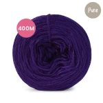 KOKONEK Pure Mono jeden kolor - śliwka / 400 m