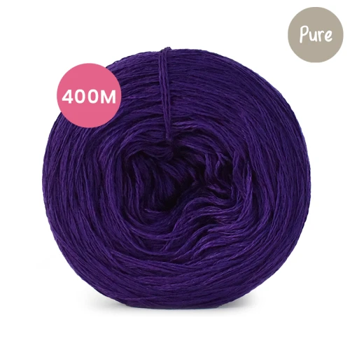 KOKONEK Pure Mono jeden kolor - śliwka / 400 m