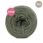 KOKONEK Pure Mono jeden kolor - eukaliptus / 400 m