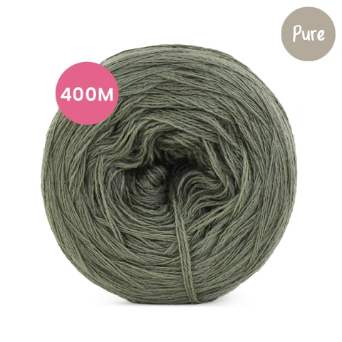 KOKONEK Pure Mono jeden kolor - eukaliptus / 400 m