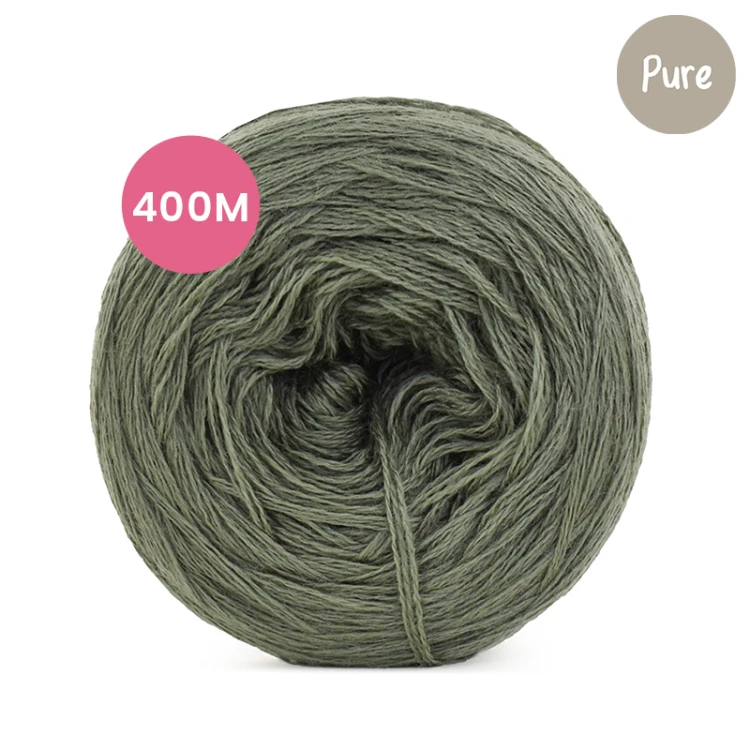 KOKONEK Pure Mono jeden kolor - eukaliptus / 400 m