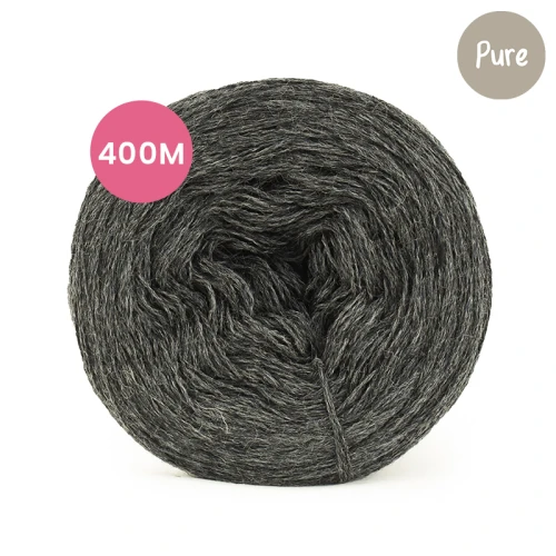 KOKONEK Pure Mono jeden kolor - ciemny szary / 400 m