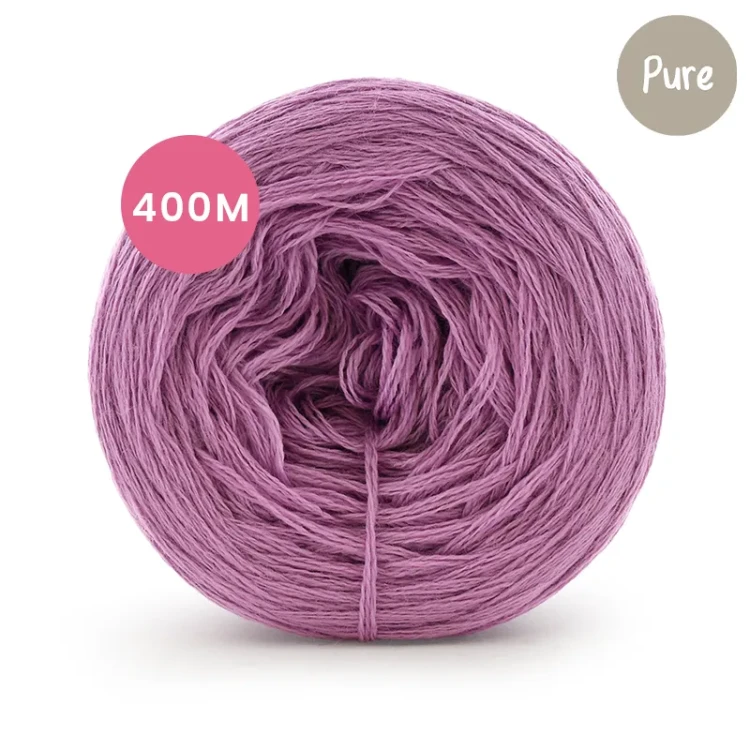 KOKONEK Pure Mono jeden kolor - lilak / 400 m