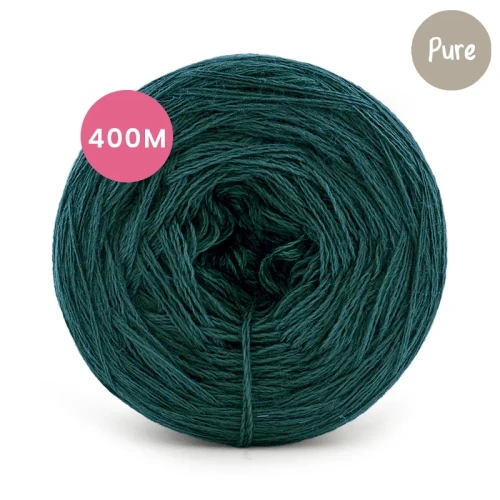 KOKONEK Pure Mono jeden kolor - ciemny szmaragd / 400 m