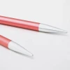 Druty KRÓTKIE do wymiennych żyłek KnitPro Zing SPECIAL - metalowe 6,5mm