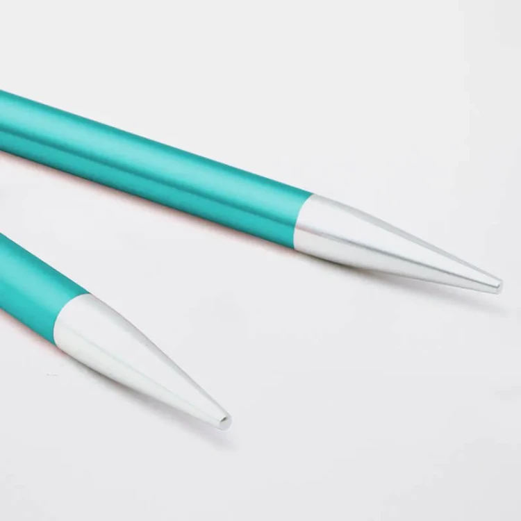Druty KRÓTKIE do wymiennych żyłek KnitPro Zing SPECIAL - metalowe 8mm