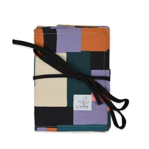 Organizer etui Lomme na szydełka i druty / Geometric + beż / M