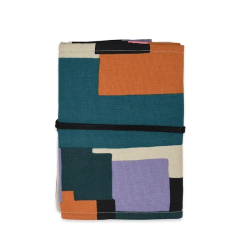 Organizer etui Lomme na szydełka i druty / Geometric + beż / M