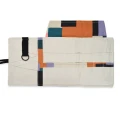 Organizer etui Lomme na szydełka i druty / Geometric + beż / M