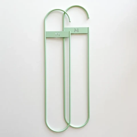 Blokery do skarpet pionowe Na Sztuki Studio / metal / rozmiar M / mięta / 2 szt.