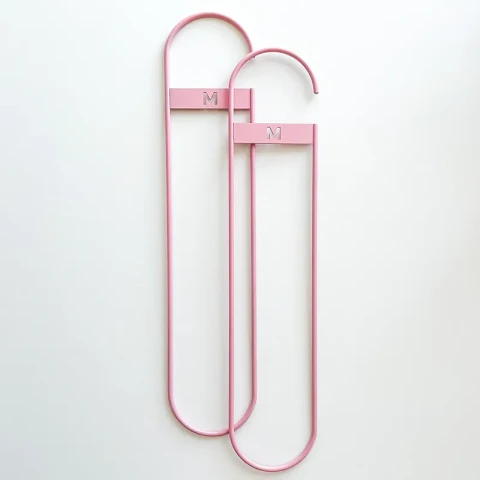 Blokery do skarpet pionowe Na Sztuki Studio / metal / rozmiar M / róż / 2 szt.