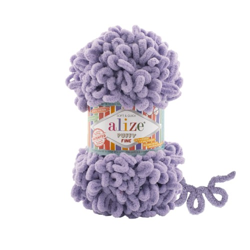Włóczka Alize Puffy Fine 166 / lawenda
