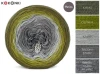 KOKONEK Merino 643 Jingle bells - Khaki/oliwka/szary/średni szary/średni szary melanż