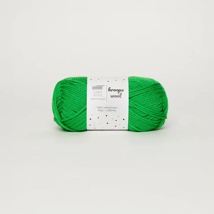 Włóczka Gabo Wool Kroopa Wool 0189 / soczysta zieleń