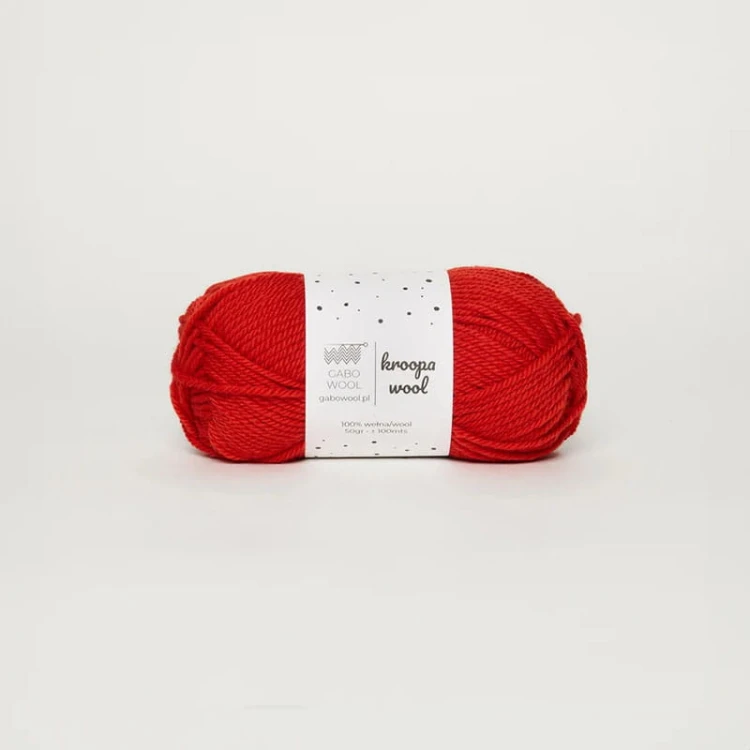 Włóczka Gabo Wool Kroopa Wool 0137 / czerwony