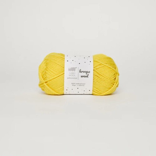 Włóczka Gabo Wool Kroopa Wool 0289 / słoneczny żółty