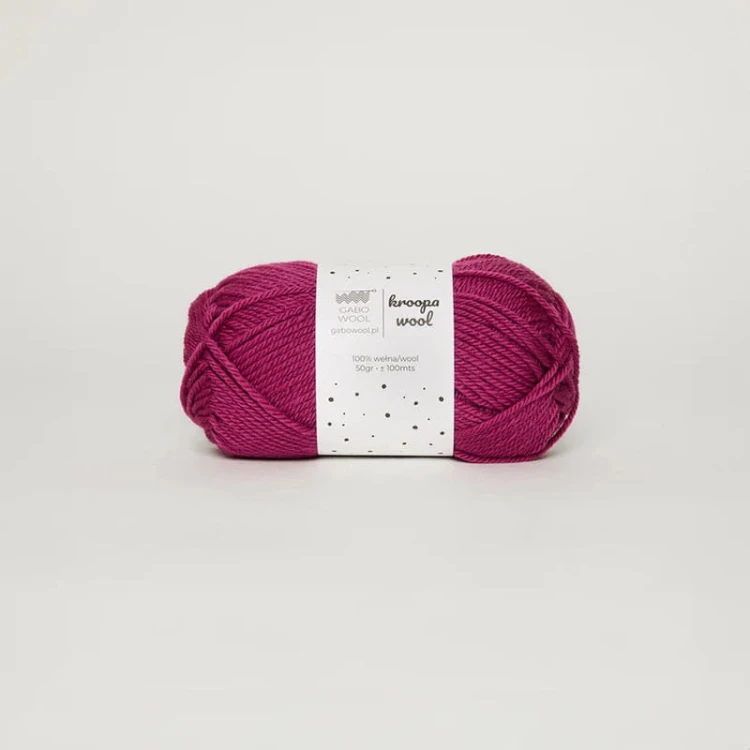 Włóczka Gabo Wool Kroopa Wool 0398 / buraczkowy