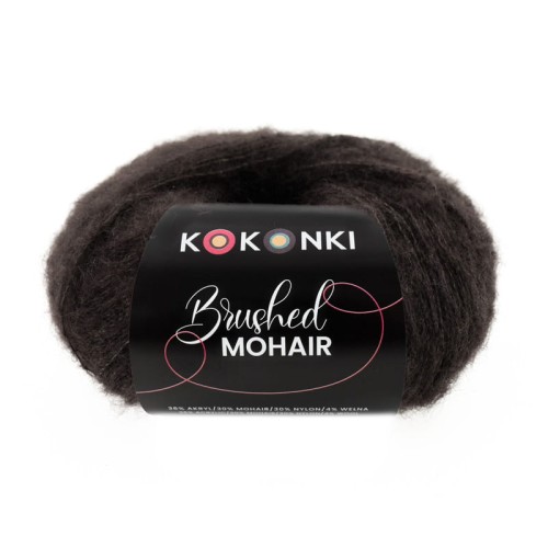 Włóczka KOKONKI Brushed Mohair 033 / gorzka czekolada
