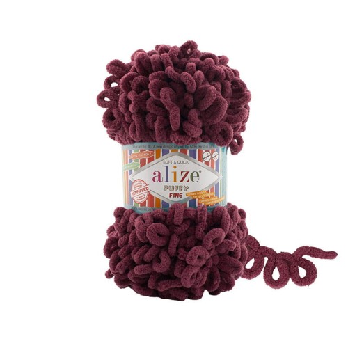 Włóczka Alize Puffy Fine 956 / wino
