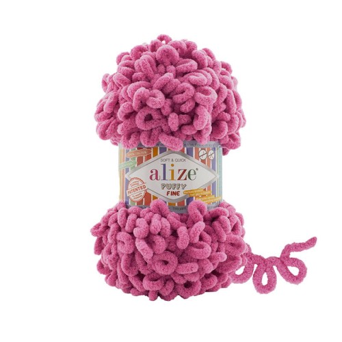 Włóczka Alize Puffy Fine 178 / słodki róż