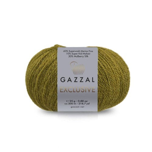 Włóczka Gazzal Exclusive 9927 / oliwa z oliwek