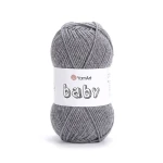 Włóczka YarnArt Baby 0029 / średni szary