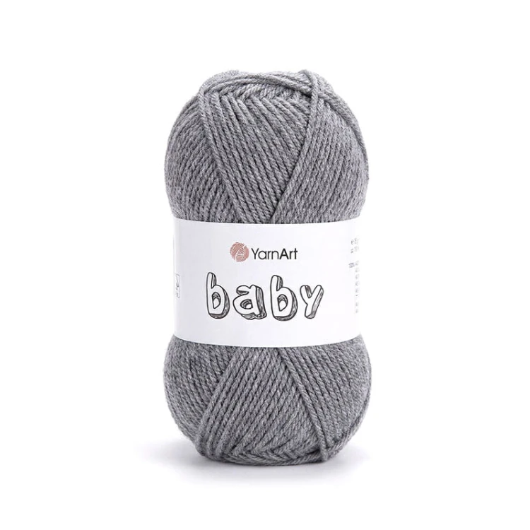 Włóczka YarnArt Baby 0029 / średni szary