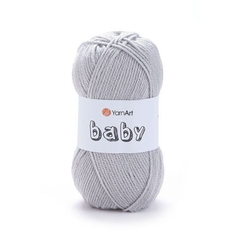 Włóczka YarnArt Baby 855 / jasny szary