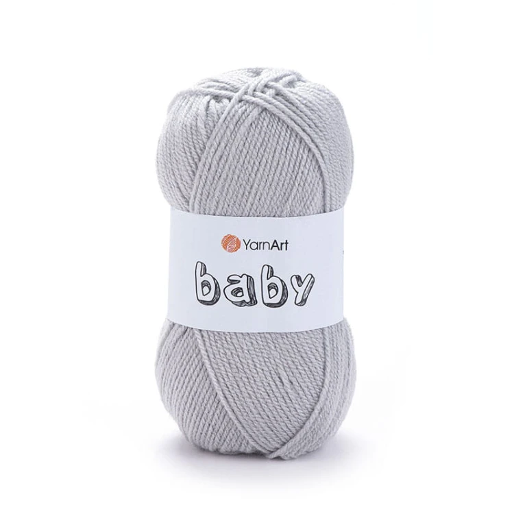 Włóczka YarnArt Baby 855 / jasny szary